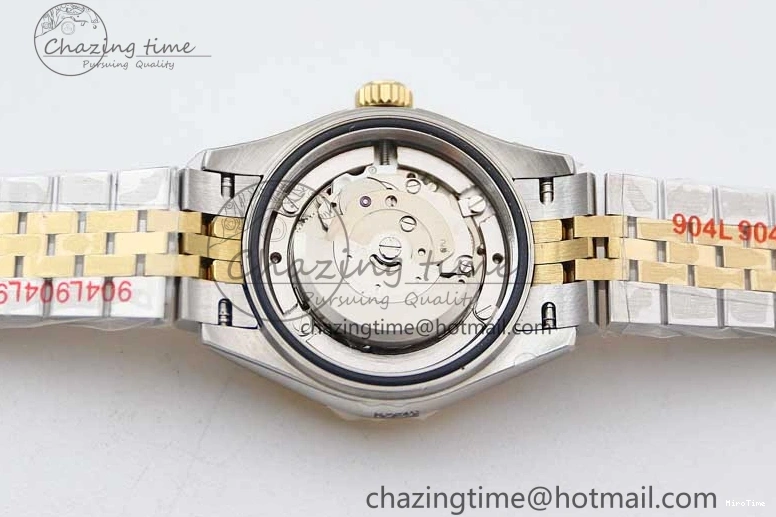 MiroTime 0420 Minimalist Datejust 28mm 279179 SS YG TWF Best Edition Gold Diamonds Markers Dial on SS YG Jubilee Bracelet NH 2141